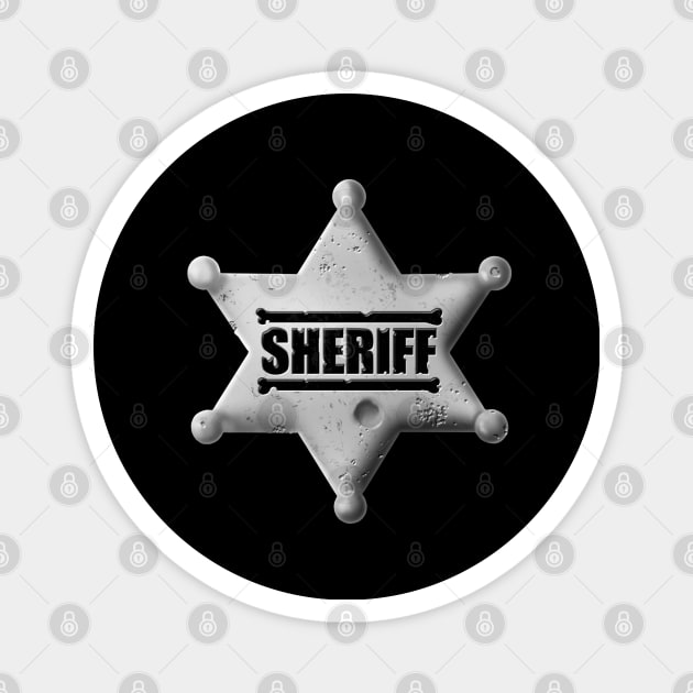 Sheriff's badge_v2 Magnet by T-art